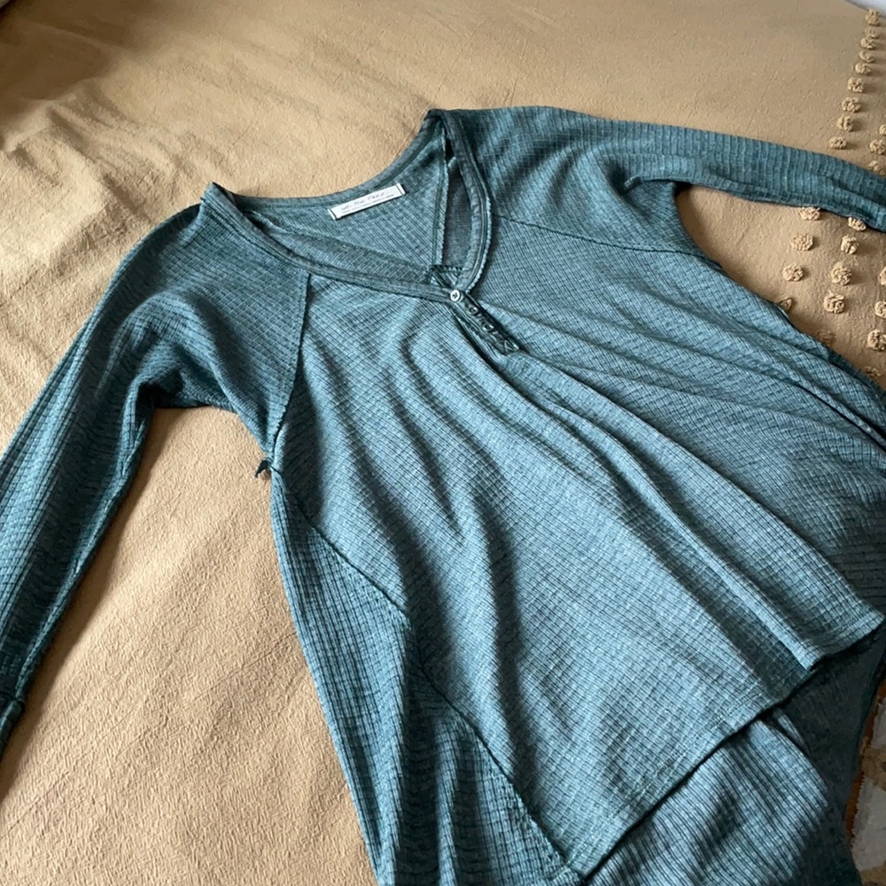 Free people green top